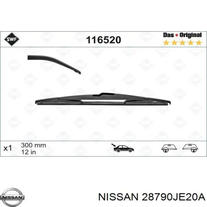 28790JE20A Nissan pióro wycieraczki szyby tylnej