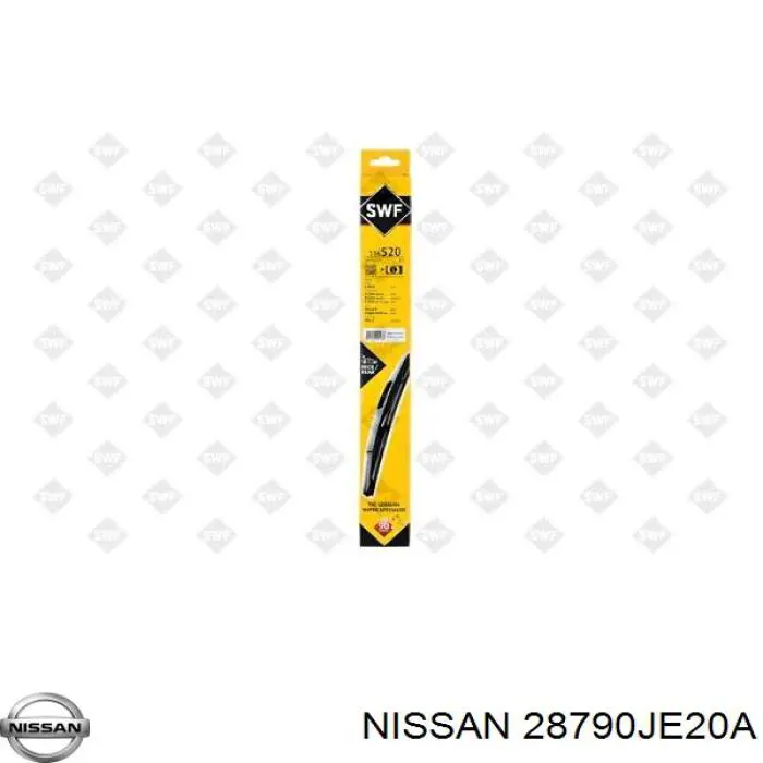 Pióro wycieraczki szyby tylnej Nissan/Infiniti 28790JE20A cena, od 16,51 USD