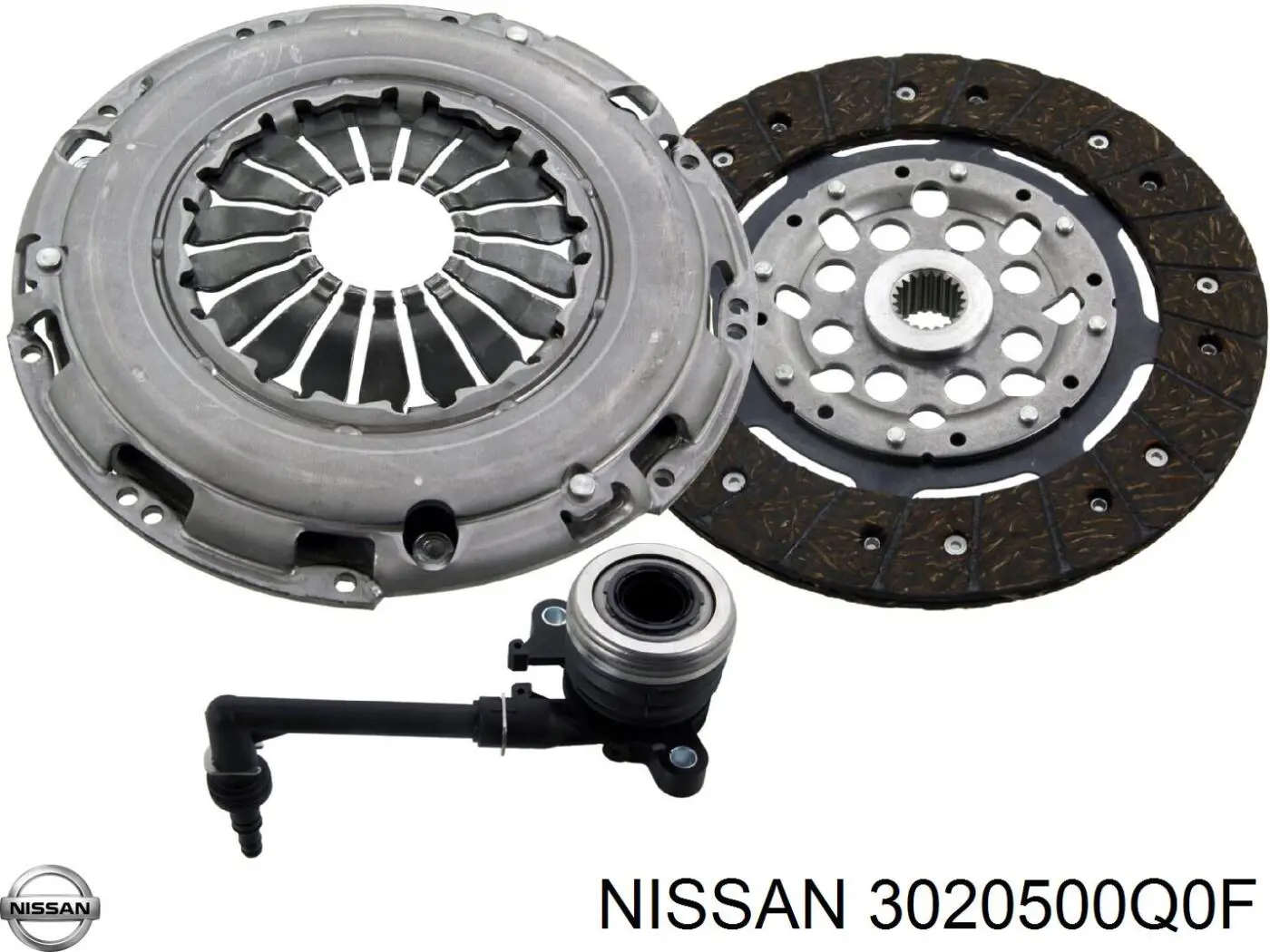 Do koszyka 302104374R Renault (RVI) Zestaw sprzęgła (3 części)