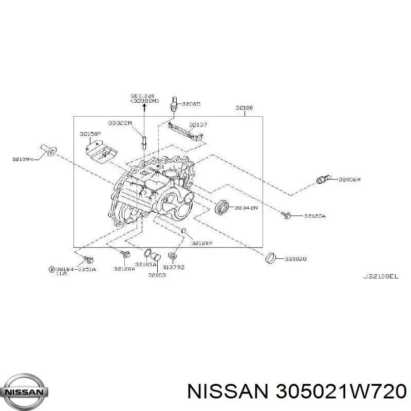 Do koszyka 305021W720 Nissan/Infiniti Łożysko wyciskowe sprzęgła