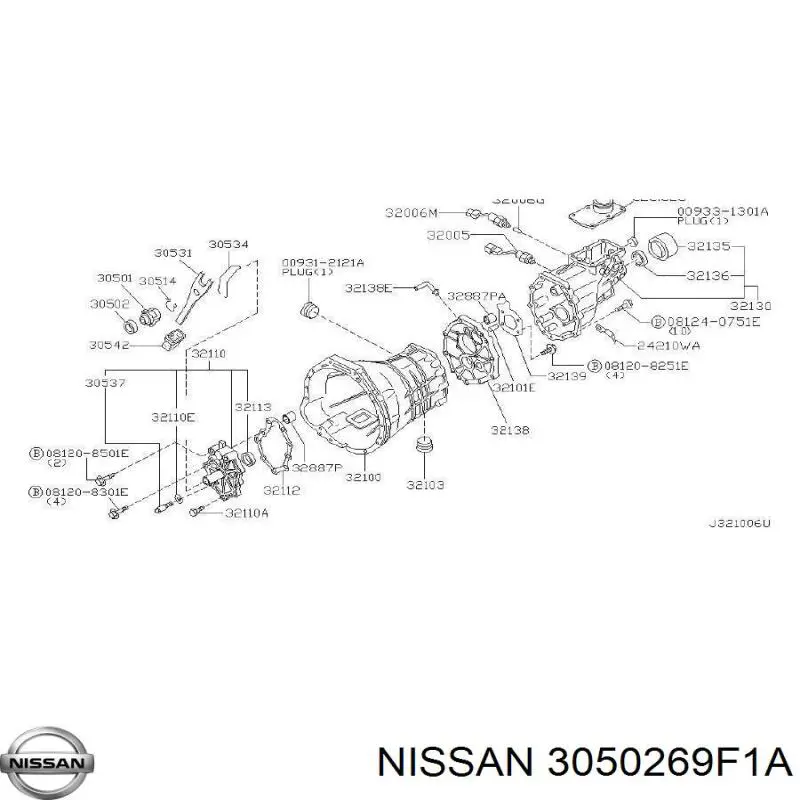 Łożysko wyciskowe sprzęgła Nissan/Infiniti 3050269F1A cena, od 28,95 USD