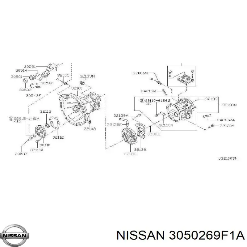 Do koszyka 3050269F1A Nissan/Infiniti Łożysko wyciskowe sprzęgła