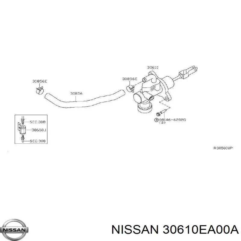30610EA00A Nissan/Infiniti Cylinder sprzęgła główny