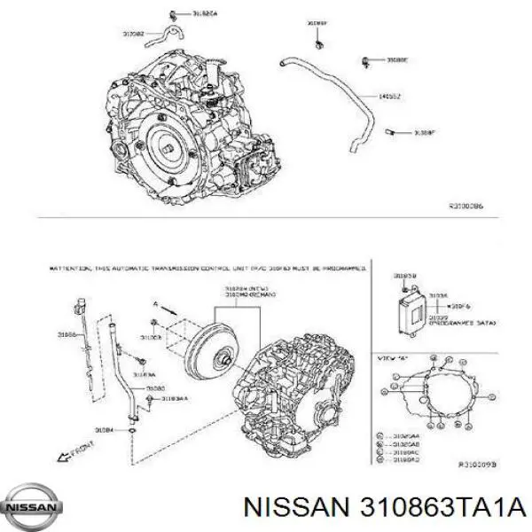 Bagnet poziomu oleju w automatycznej skrzyni biegów Nissan Murano (Z52)