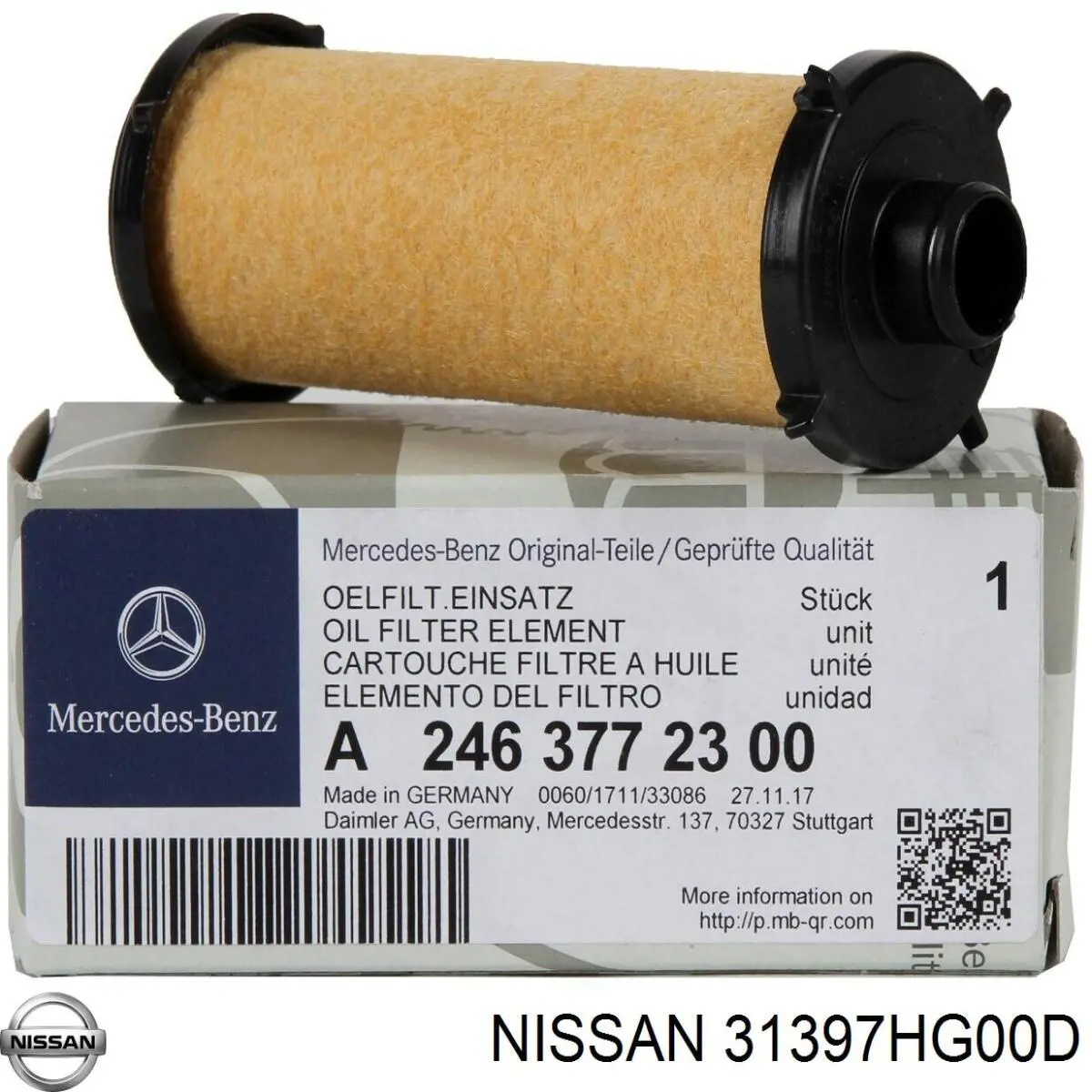Filtr automatycznej skrzyni biegów Nissan/Infiniti 31397HG00D cena, od 47,96 USD