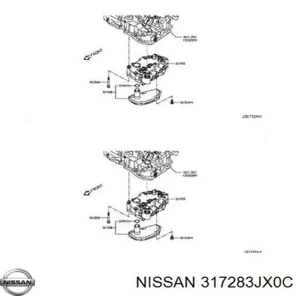 Filtr automatycznej skrzyni biegów Nissan/Infiniti 317283JX0C cena, od 25,37 USD