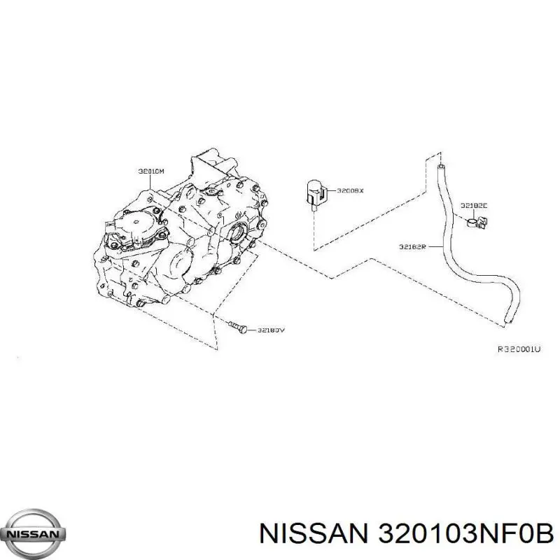 Automatyczna skrzynia biegów, kompletna Nissan LEAF (ZE0U)