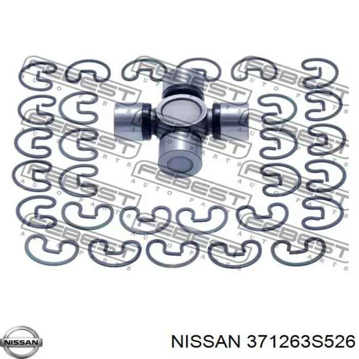 Krzyżak wału Cardana tylnego 371263S526 Nissan/Infiniti