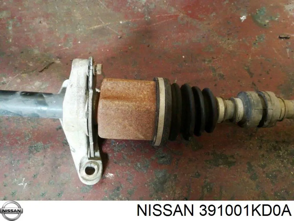 Do koszyka 391001KD0A Nissan/Infiniti Półoś napędowa przednia prawa