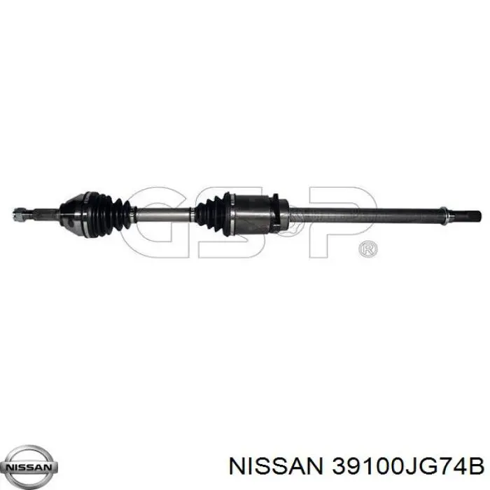 39100JG74B Nissan/Infiniti Półoś napędowa przednia prawa