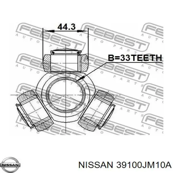 39100JM10A Nissan/Infiniti Półoś napędowa przednia prawa