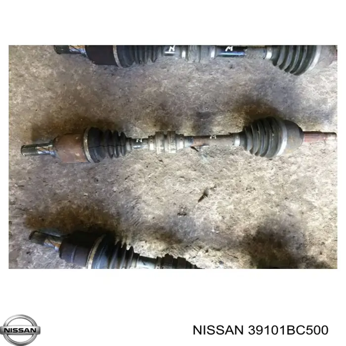 Do koszyka 39101BC500 Nissan/Infiniti Półoś napędowa przednia lewa