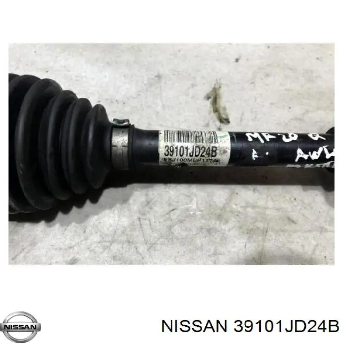 39101JD24B Nissan/Infiniti Półoś napędowa przednia lewa