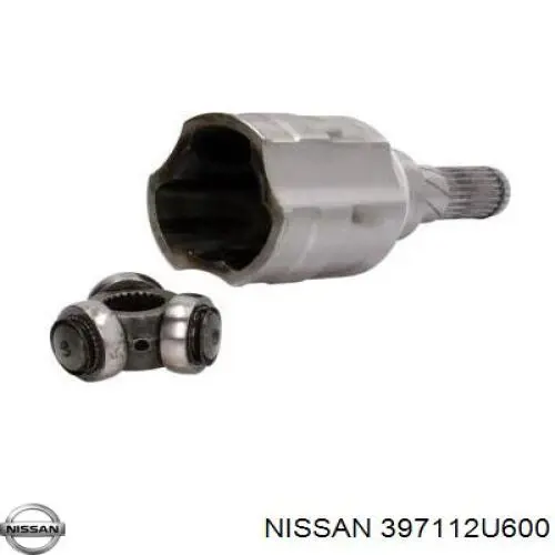 Do koszyka 397112U600 Nissan/Infiniti Przegub homokinetyczny wewnętrzny tylny
