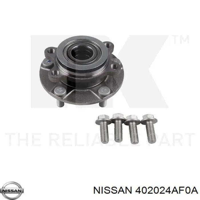 Piasta przednia Nissan/Infiniti 402024AF0A cena, od 70,50 USD