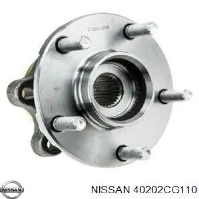 Do koszyka 40202CG110 Nissan/Infiniti Piasta przednia