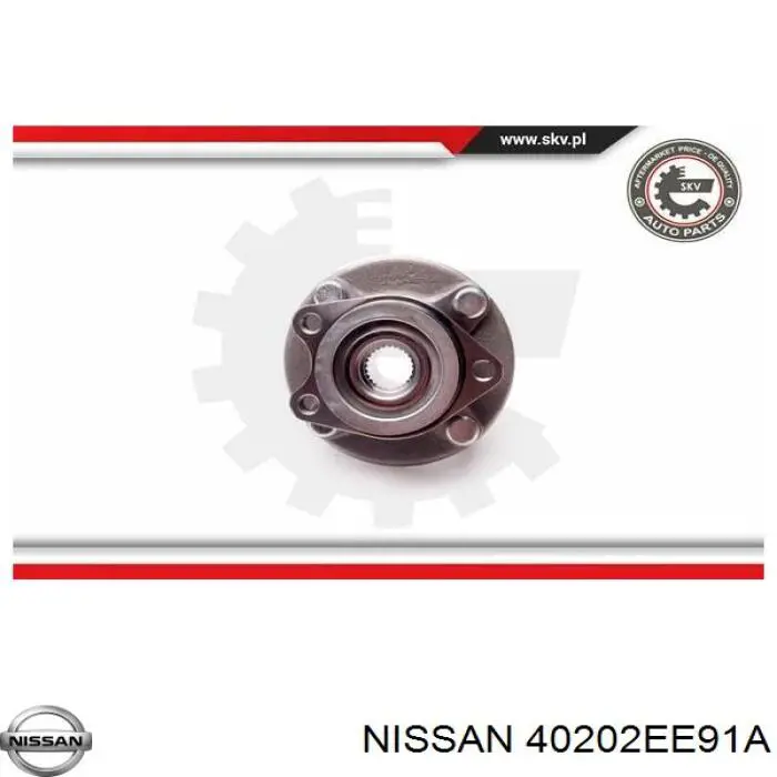 Piasta przednia Nissan/Infiniti 40202EE91A cena, od 122,79 USD