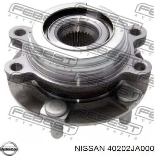 Do koszyka 40202JA000 Nissan/Infiniti Piasta przednia