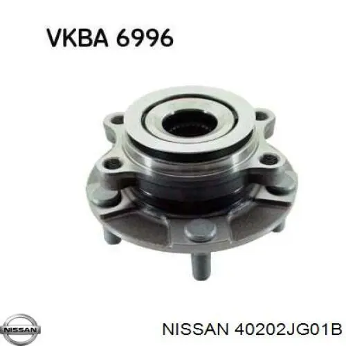 40202JG01B Nissan piasta przednia