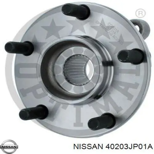 Piasta przednia 40203JP01A Nissan/Infiniti