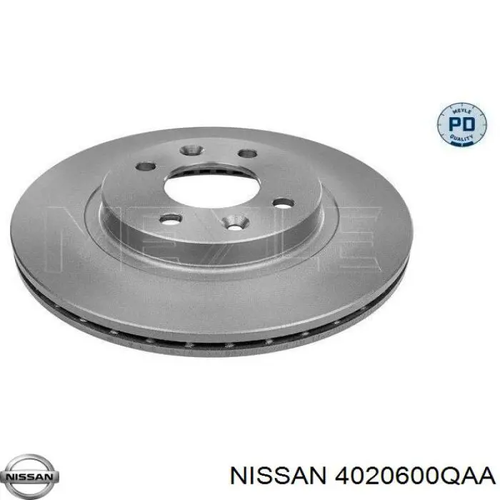 Tarcza hamulcowa przednia 4020600QAA Nissan/Infiniti