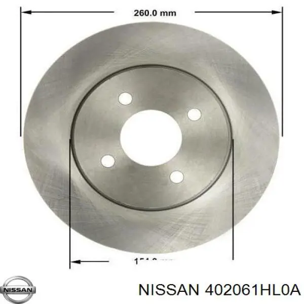 402063U800 Nissan/Infiniti Tarcza hamulcowa przednia