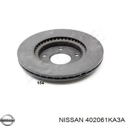 Do koszyka 402061KA3A Nissan/Infiniti Tarcza hamulcowa przednia