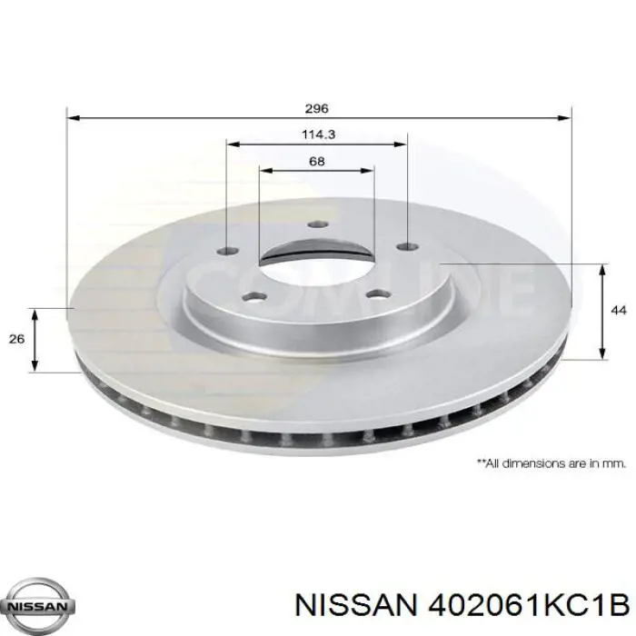 Tarcza hamulcowa przednia Nissan/Infiniti 402061KC1B cena, od 48,30 USD