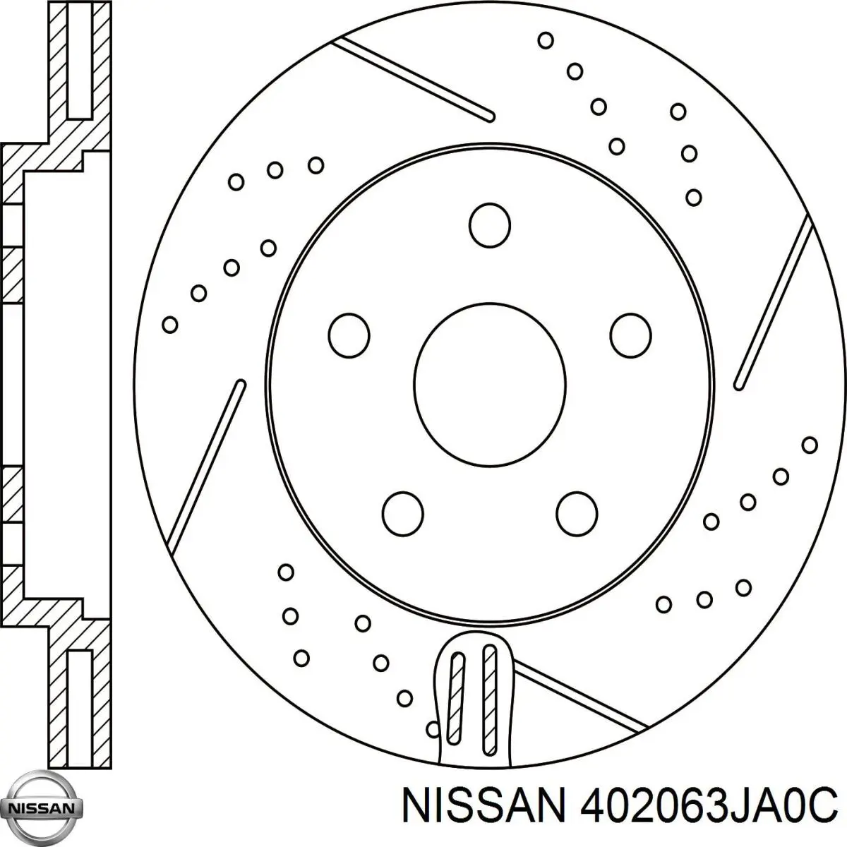 Tarcza hamulcowa przednia Nissan/Infiniti 402063JA0C cena, od 102,68 USD