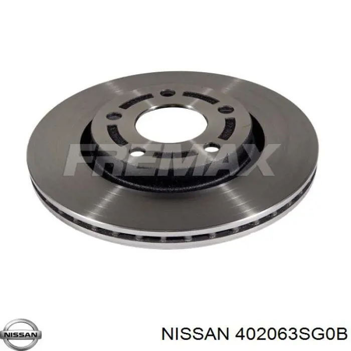 Do koszyka 402063SG0B Nissan/Infiniti Tarcza hamulcowa przednia