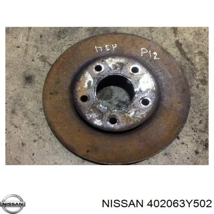 Do koszyka 402063Y502 Nissan/Infiniti Tarcza hamulcowa przednia