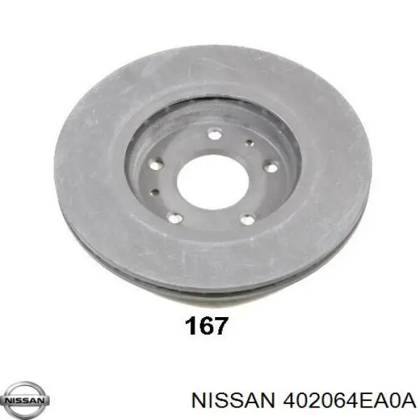 402064EA0A Nissan/Infiniti Tarcza hamulcowa przednia