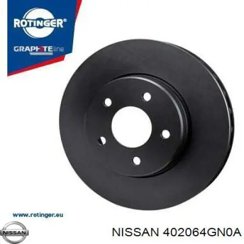 402064GN0A Nissan/Infiniti Tarcza hamulcowa przednia