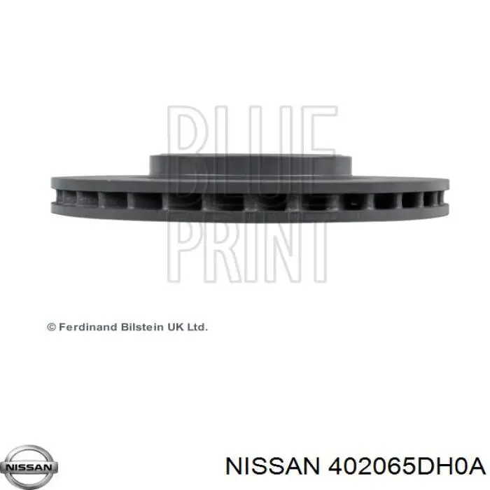 402065DH0A Nissan/Infiniti Tarcza hamulcowa przednia