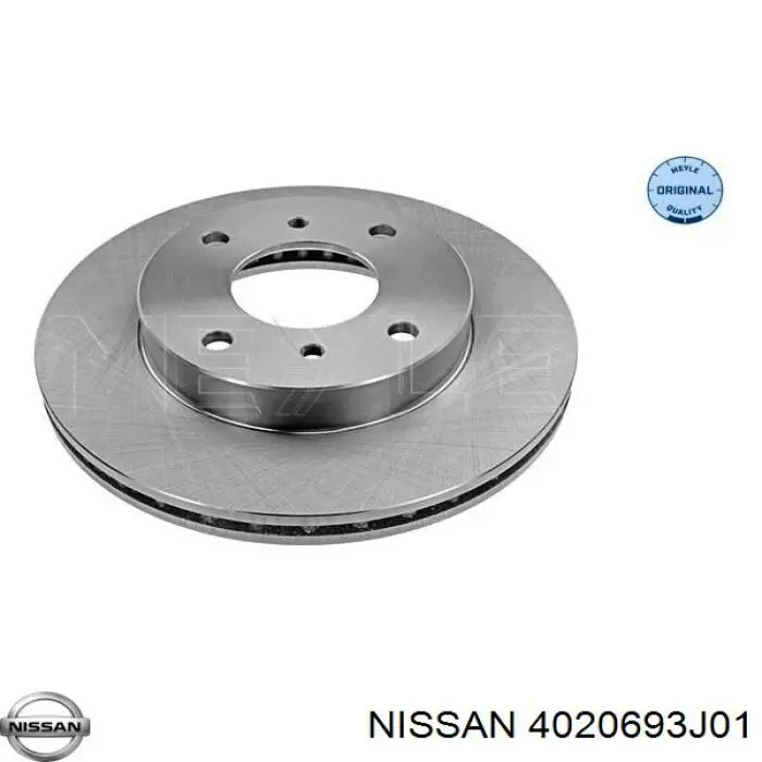 Do koszyka 4020693J01 Nissan/Infiniti Tarcza hamulcowa przednia