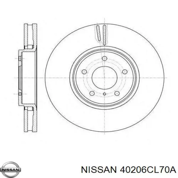 40206CL70A Nissan/Infiniti Tarcza hamulcowa przednia
