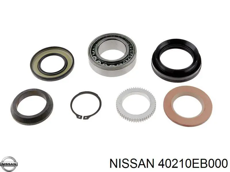 Do koszyka 40210EB000 Nissan/Infiniti Lożysko półosi mostu tylnego