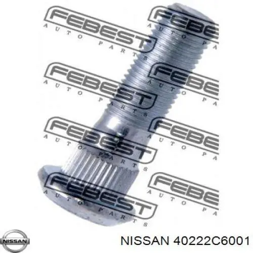 Do koszyka 40222C6001 Nissan/Infiniti Śruba piasty