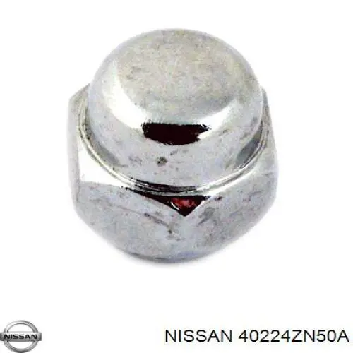 Nakrętka koła Nissan/Infiniti 40224ZN50A cena, od 2,46 USD