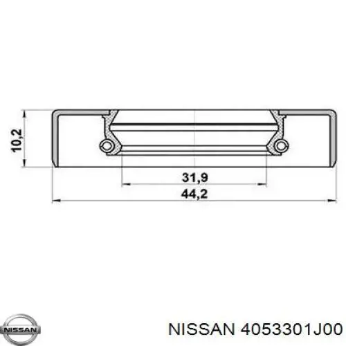 Uszczelniacz półosi mostu przedniego Nissan/Infiniti 4053301J00 cena, od 8,62 USD