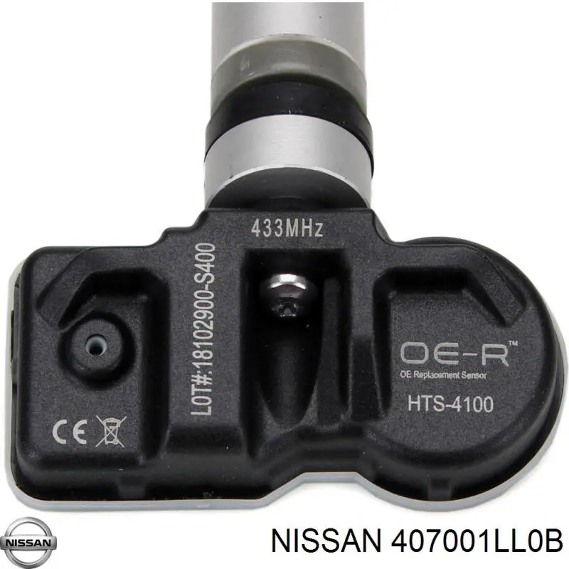 Do koszyka 407001LL0B Nissan/Infiniti Czujnik ciśnienia w oponach