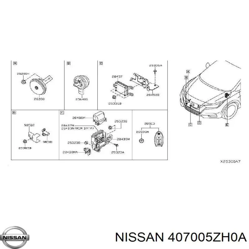 Czujnik ciśnienia w oponach Nissan/Infiniti 407005ZH0A cena, od 35,04 USD