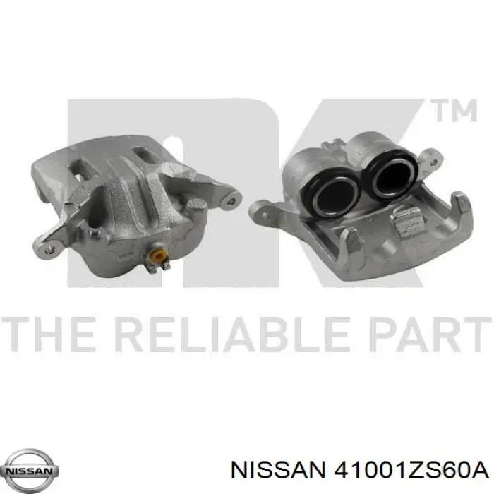 Do koszyka 410015X00A Nissan/Infiniti Zacisk hamulcowy przedni prawy