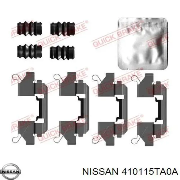 410115TA0A Nissan/Infiniti Zacisk hamulcowy przedni lewy