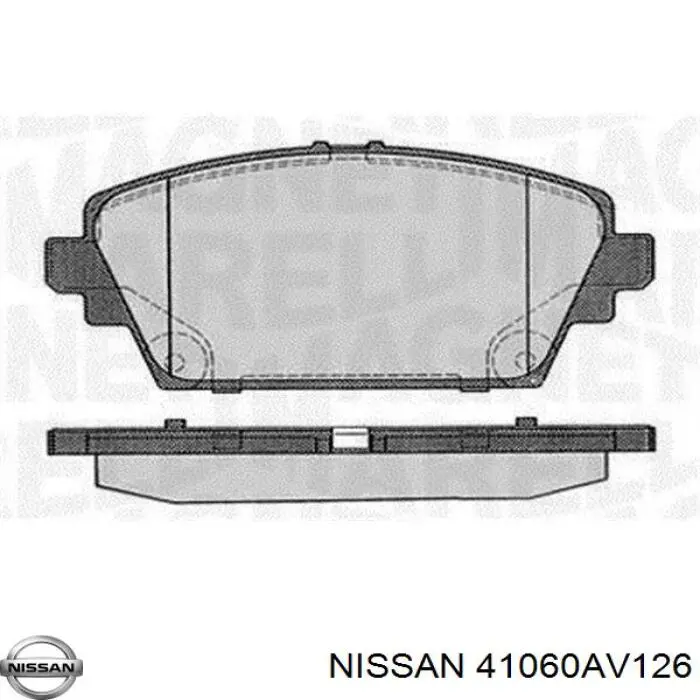 Do koszyka 41060AV126 Nissan/Infiniti Klocki hamulcowe przednie tarczowe