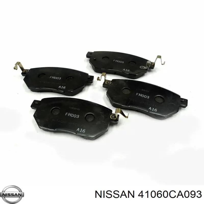 Do koszyka 41060CA093 Nissan/Infiniti Klocki hamulcowe przednie tarczowe