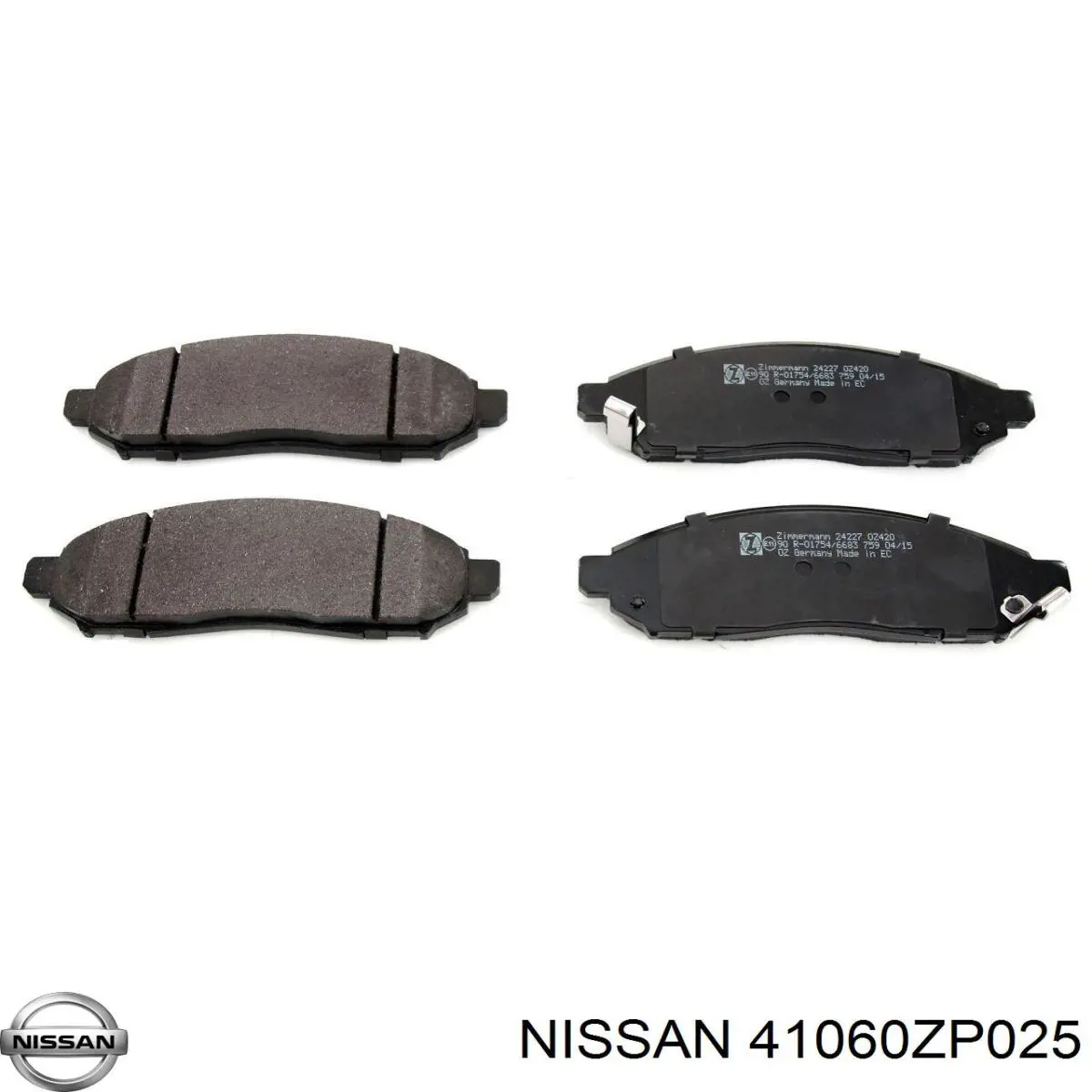Klocki hamulcowe przednie tarczowe Nissan/Infiniti 41060ZP025 cena, od 27,64 USD