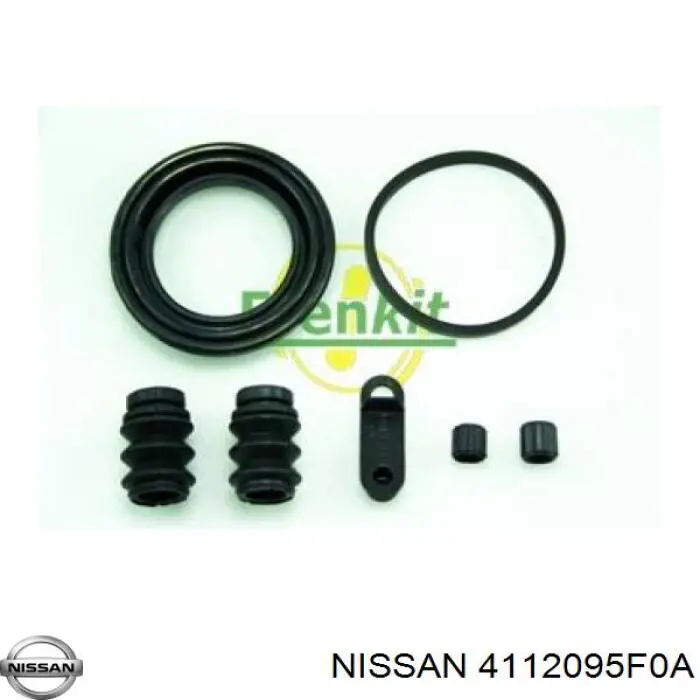 4112095F0A Nissan zestaw naprawczy zacisku hamulcowego przedniego