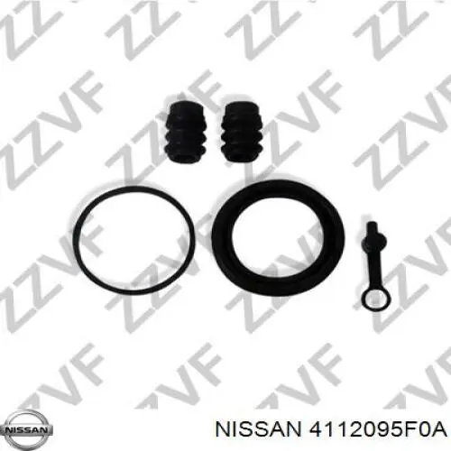 Do koszyka 4112095F0A Nissan/Infiniti Zestaw naprawczy zacisku hamulcowego przedniego