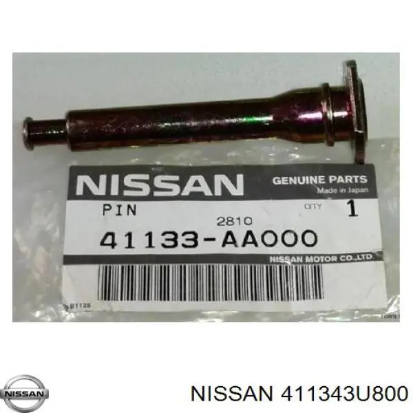 411343U800 Nissan/Infiniti Prowadnica zacisku przedniego